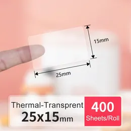 Papper Detonger DP23S/DP30S -skrivare Förbrukningsartiklar Transparent termiskt syntetiskt etikettpapper