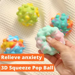 Decompression Toy 2 PC 3D Silicone Stress Ball Squeeze Stress Toy 230627