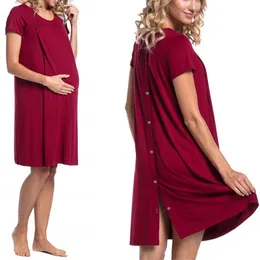 Dress Hot Sale Maternity Dress for Women Dreastfeeding Dress Short Sleeve Nursing Dress Suitable for Childbirth in the Hospital