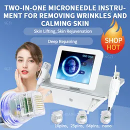 Salon 2 IN 1 Gold RF Microneedling Machine Stretch Mark Scarring Remove Face Lifting Body Tighten Radio Frequency rf fractional microneedling Machine Tender Skin