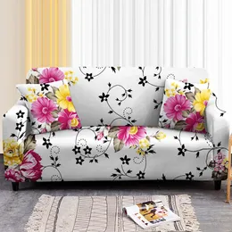 Stolskydd STRECK SOFA COVER FLOWER Tryckt Elastiskt soffskydd Fall för hörnsektion SOFA Form Sofas Slipcover 230627