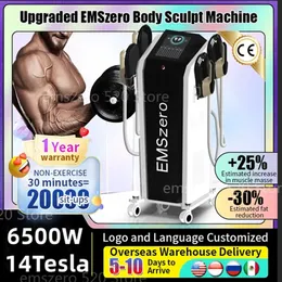 Hot Emszero 2023 Maszyna EMS-Culpt RF DLS-EMSlim Technologia elektromagnetyczna stymulacja mięśni14 Tesla Stumming Tłuszcz Redukcja EMS Trener mięśniowy