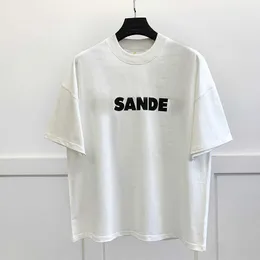 High quality Men J I L T-shirts Eur Designer Fashion Classic Sander Casual Mens Women Letter Printing Couples Simple Style Loose Short Sleeve Oversized t Shirt