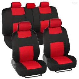 Fundas de asiento de coche 9 unids/set cubierta de protección Universal vehículo delantero/trasero Protector transpirable a prueba de polvo cojín de camión accesorio Interior