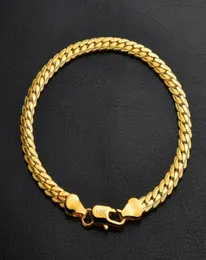 Persönlichkeit männer Flache Knochen Armband Luxus Designer Schmuck Überzogene 18K Gold Trend Mode Armband Kostenloser Versand6306838
