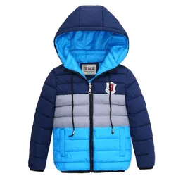 재킷 가을 겨울 패션 어린이 소년 코트 2 4 6 8 년 캐주얼 후드 아동 의류 아기 따뜻한 겉옷 복장 230627