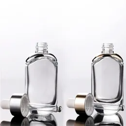 Wysokiej jakości butelki kwadratowe 30 ml przezroczyste szklane butelki z kroplą