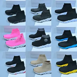 Designerskie buty dla dzieci swobodne slajdy platforma platforma czarna młodzież dla dzieci dzieci dziewczęta szybkie prędkości trenerzy biegacz maluch sneaker high suftv