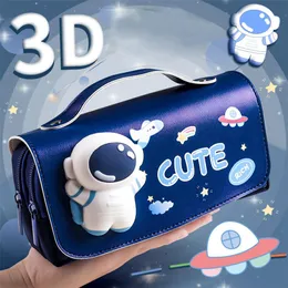 Borse cassette per matita kawaii per borse per le ragazze etui materiale escolare trusse scolaire astronauta stress stendiver cartoleria