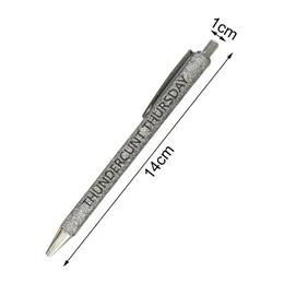 Pennor 7st Gel Pen Ballpen Signing Pen Intressant Glittery Shell Svär ord Daglig press Writing Pen Office School Stationery Supply