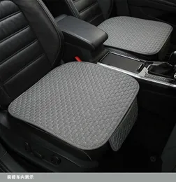 Almofadas de assento capa de carro de linho frontal protetor de almofada de assento de automóvel capas de carro tapete proteger AA230525