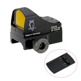 Tactical Docter Pistol Red Dot Sight Compact 3 MOA 소총 스코프 사냥 Picatinny Rail Mount 및 Clock Mount를 사용한 Airsoft Optics