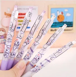 Pensje 48 PC/LOT Creative Demon Clip Gel Pen Zestaw Śliczny czarny atrament podpis Pens Pensjonat Prezent Office School Supplies Hurtowe