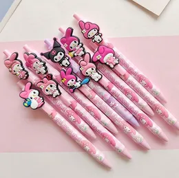 Stifte 30 Stcs/Los Kawaii Pink Rabbit Press Gel Pen süß 0,5 mm schwarzer Tinte Neutral Schiftung Schreibwarenbetriebsschule Großhandel Großhandel