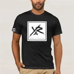 Kvinnors T-skjortor Young Reckless Square Logo Men t-shirt
