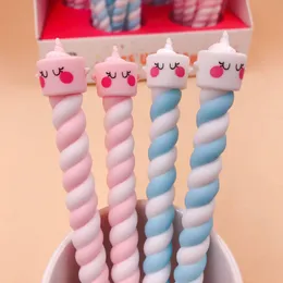 Pensje 48PCS Pisanie pióra czarnego żelowego atrament pióro pióra do pisania do pisania słodkich artykułów biurowych Kawaii