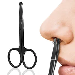 Makeup sax näsa öron hårborttagning rostfritt stål litet för män kvinnor böjda och rundade säkra klippare som skär 230627