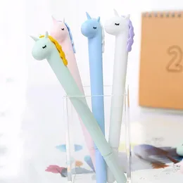 Pens 36pc/set Nowator Pens Unicorn Cool Kawaii Fun Piórzanie papiernicze do pisania śmiesznych rzeczy w szkole Rollerball Ballpoint 2022