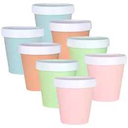 Ice Cream Tools Cups Containers Container Bowls Treat Desserts Lid Soup Cup Yogurt Prep Meal Pint Disposable Freezer Sauce Paper 230627