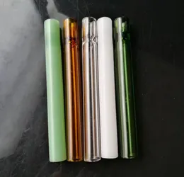 Fabricación de pipas de vidrio para fumar Bongs de narguile soplados a mano Nueva boquilla de succión de vidrio de color dai1logo
