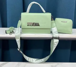 トートハンドバッグ女性有名なブランドデザイナー肩Steve Purse and Handbags 2pcs/set Luxurys PUレザースクエアバッグSteve0628