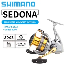 Оригинальные игрушки Shimano Sedona Fi, спиннинговая рыболовная катушка 5008000series, 3 + 1bb, металлическая катушка, катушки для морской воды, рыболовное колесо, водонепроницаемое Pesca