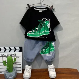Boys Summer Sport Tracksuit Set Shorts T Shirt And Jeans Set For Kids Ages 2 12 Item 230627 From Dao008 6.9 DHgate.Com
