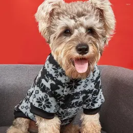 Hundebekleidung XS-XL Weihnachtskleidung Haustier Winterpullover für kleine mittelgroße Hunde Elch Schneeflocke Welpenkostüme Noel Zubehör