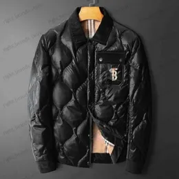 Męskie Parkas Down Burb Męska kurtka designerska płaszcz TB Haft haftowa koszula Men Business Casual Gardigan Winter Jackets Erry 4xl 5xl 2023 T230628