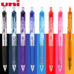 Pennor 8st/Lot Uniball Signo UMN138 Infällbar gelbläck Pen Business Office Signature Pen 0,38 mm