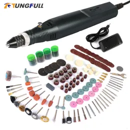 Electric Drill Mini Power Tools Grinder Grinding Accessories Set Handheld Drilling Machine Engraver 230626