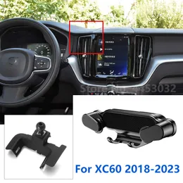 Special For Volvo XC60 Car Phone Holder Gravity Mobile Stand GPS Support Air Vent Mount Accessories 2018-2023