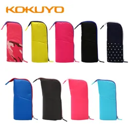 Väskor Kokuyo Multifunktionell blyertspåse stor kapacitet Deformerbar brevpapper Kreativ lagring kan vara vertikal pennahållare