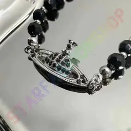 Saturn Black Onyx Bracelet Pearl Beaded Strand Diamond Tennis Tennis Planet Bracelets Woman Gold Designer Jewelryfashion Accessories Box Perfect353