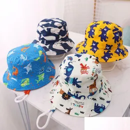 Party Favor Summer Thin Kids Cap Boys And Girls Outdoor Sports Sunshade Hats Sunsn Fisherman Hat Baby Sun Protection Basin Caps Drop Dhidn