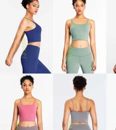 New 23SS Energy Sports Bra Crop Yoga Lu Womens Designer Fashion Brand Tシャツジムベストトレーニング女性布タンク