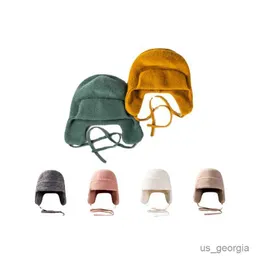 Casquettes hiver en plein air cyclisme laine tricot chapeau femmes Protection des oreilles en plein air chaud froid chapeau mode épais laine chapeau R230628