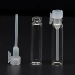 Temizle 1 ml Mini Damlalıklı Şişeler 1CC Örnek Parfüm Boş Şişe Uçucu Yağ Şişeleri Konteyner Toplu Stok Hduma ile 10.000 Adet