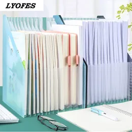 Pasta de alta capacidade A4 File Pasta School Document Organizer Envelope