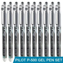 Canetas 12pcs/caixa Japão piloto blp500 caneta de gel 0,5 mm de tinta lisa caneta caneta azul preto de suprimentos escolares acessórios de escritório acessórios