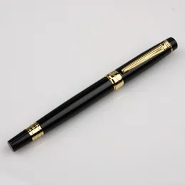 Penne Pimio 917 Luxury Black con penna a sfera a rullo con clip dorate con custodia regalo originale 0,5 mm Penne a sfera di ricarica dell'inchiostro nero