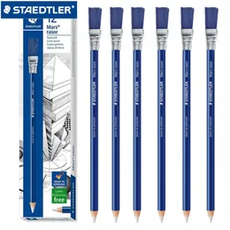 ERASER 6/12 PCS STAEDTLER 526 61 ERASER STILE PACCIALE+SPUCHE SCUOLA STAZIONE OFFICILI PROPRIETÀ