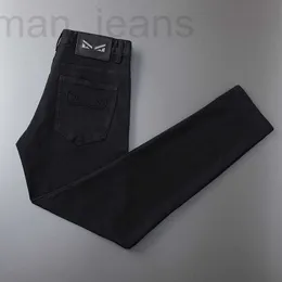 Men's Jeans designer Spring and Autumn Xintang New Black for Men Slim Fit Small Feet Elastic European Fashion Brand Casual Long Pants 3DE9