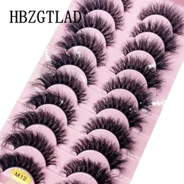 Yanlış Kirpikler HBZGTLAD 10 Çift Doğal Sahte Kirpikler Uzun Makyaj 3d Vizon Uzatma Kirpik Güzellik için 230627