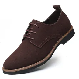 Chaussures habillées hommes daim cuir décontracté printemps été hommes mode Oxford confortable à lacets appartements Zapatos De Hombre 230628