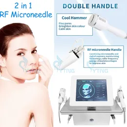 2 I 1 Micro Needle RF Microneedle Machine med Cold Hammer Face Lift Stretch Mark Borttagning rynka borttagning