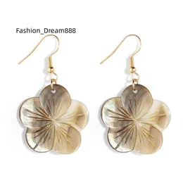 Cute simple Pacific Ocean Island shell earrings new style flower fashion girl earring
