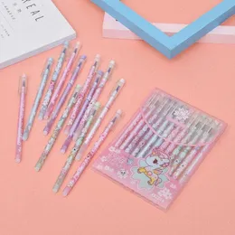 ペン144 PCS/ロットKAWAII UNICORN ERASABLE GEL PEN COUTE 0.5mm Signature Pensプロモーションギフトオフィス学用卸売