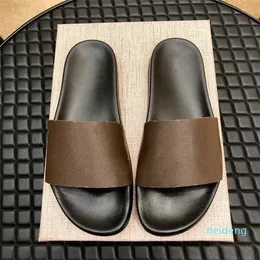pantoufle tongs pantoufles en mousse sandales en caoutchouc pour hommes femmes pantoufles en cuir de vachette sandales de plage chaussures de luxe décontractées marron noir