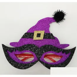 Inne imprezy imprezowe Halloween occhiali telaio zucca strega fantasma dei bambini del cappello partito di travestimento show Dhbyg